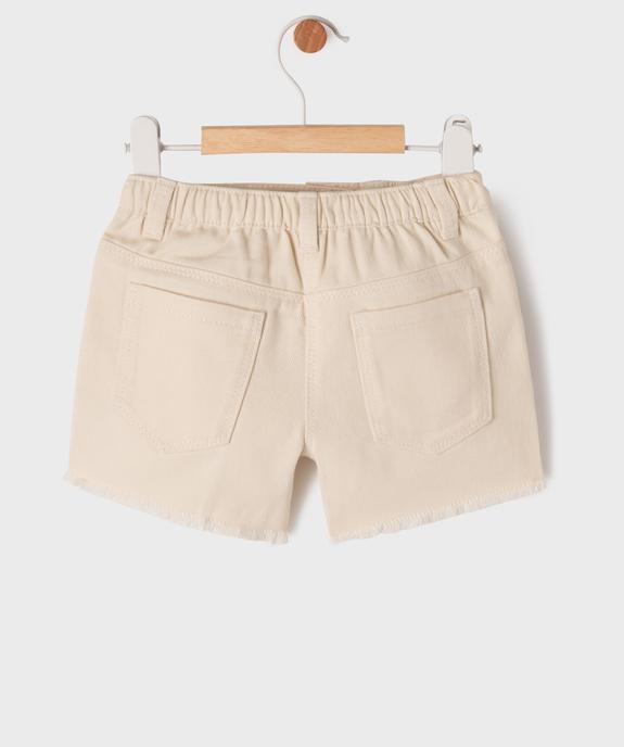 Short en jean fantaisie bébé fille vue3 - GEMO(BEBE DEBT) - GEMO