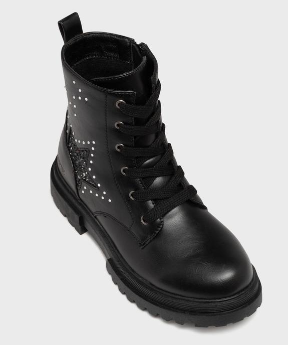 Boots crantés avec strass et paillettes fille - Chipie vue5 - CHIPIE - GEMO