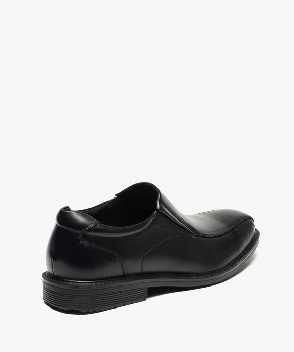 Mocassin homme avec surpiqûres et petit talon vue4 - GEMO(URBAIN) - GEMO