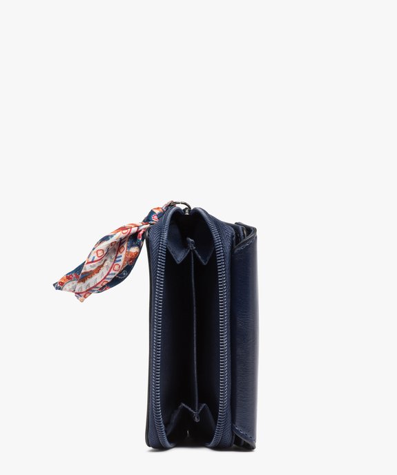 Portefeuille femme compact à tirette fantaisie vue3 - GEMO (ACCESS) - GEMO