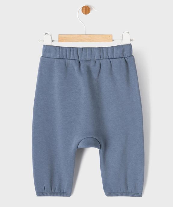Pantalon de jogging coupe sarouel en molleton bébé vue4 - GEMO 4G BEBE - GEMO