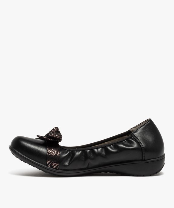 Ballerines femme confort unies avec nœud décoratif vue3 - GEMO (CONFORT) - GEMO
