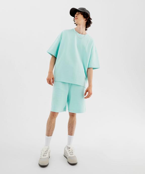 Tee-shirt maille sweat coupe loose homme vue5 - GEMO (HOMME) - GEMO