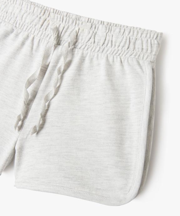 Short en maille avec taille élastiquée fille vue2 - GEMO 4G FILLE - GEMO