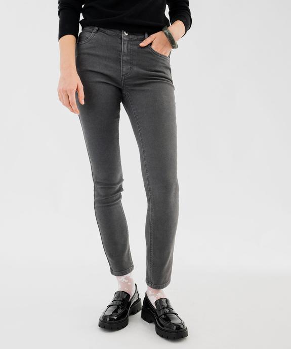 Jean slim coloré taille normale femme vue1 - GEMO 4G FEMME - GEMO