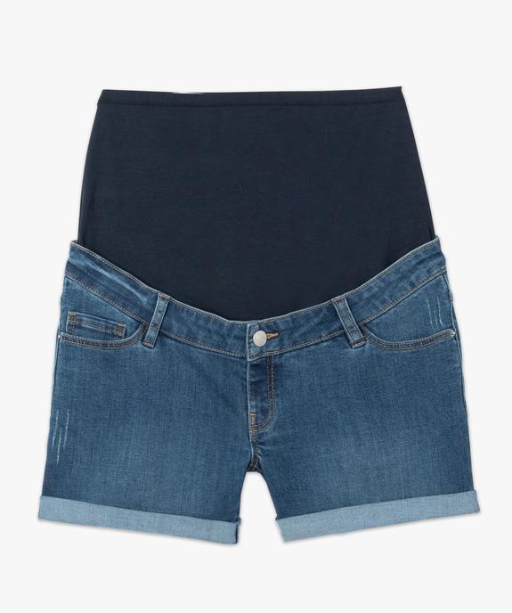 Short grossesse en jean bandeau taille haute vue4 - GEMO (MATER) - GEMO