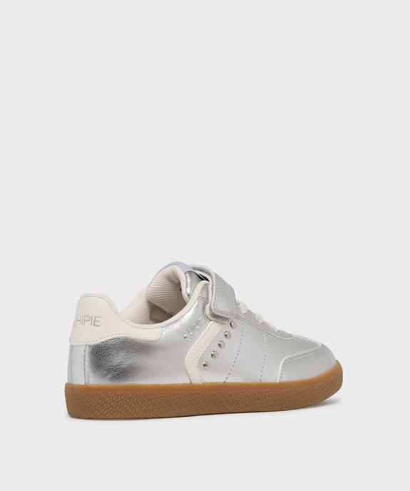 Baskets métallisées fermeture scratch fille - Chipie vue4 - CHIPIE - GEMO