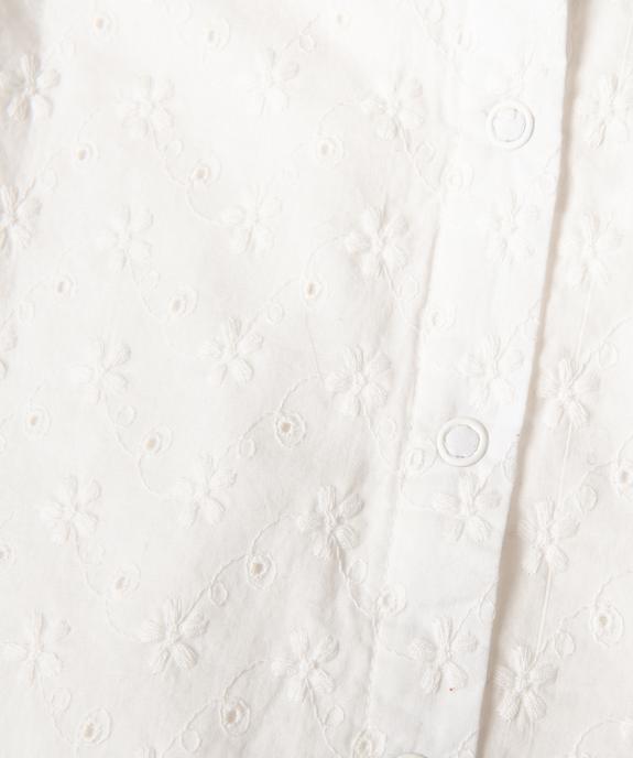 Ensemble robe de cérémonie brodée et culotte bloomer bébé fille vue3 - GEMO(BB COUCHE) - GEMO