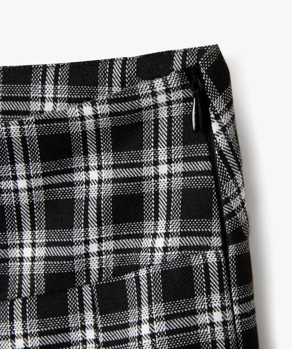 Jupe-short plissée à carreaux fille vue4 - GEMO (JUNIOR) - GEMO