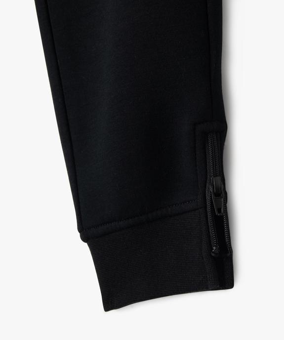 Jogging ajusté avec bas de jambe zippé garçon vue3 - GEMO (ENFANT) - GEMO