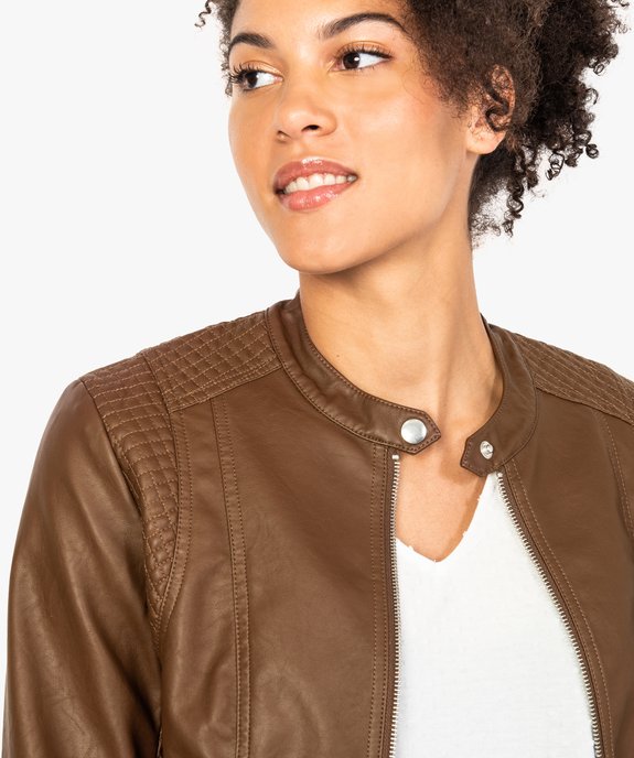 Veste simili cuir femme gemo on sale