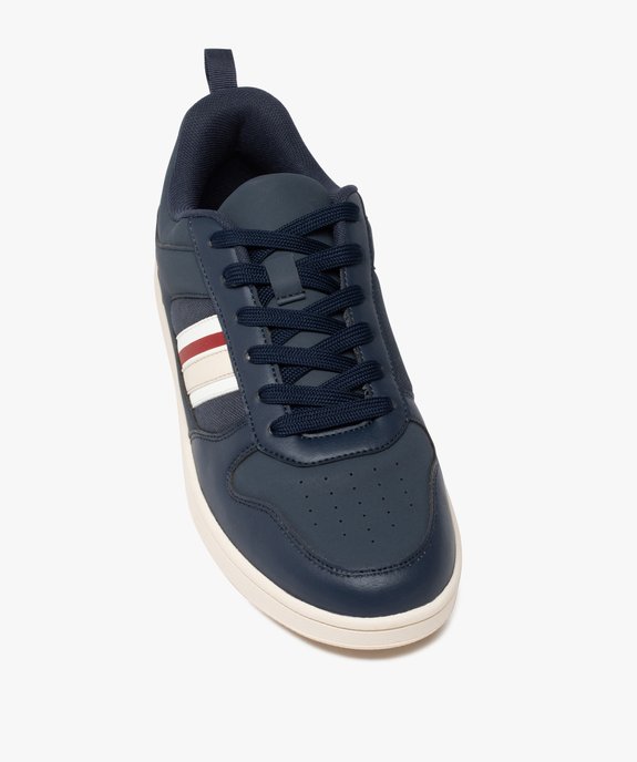 Baskets homme à lacets et bande contrastante style rétro vue5 - GEMO (SPORTSWR) - GEMO