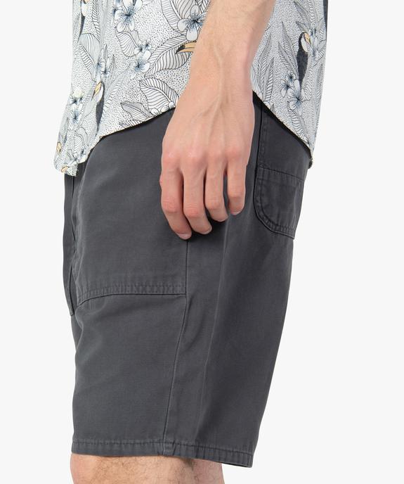 Bermuda homme avec larges poches plaquées vue2 - GEMO (HOMME) - GEMO