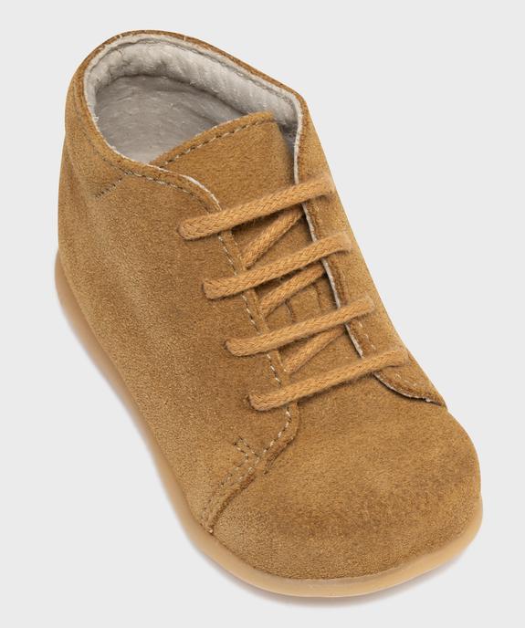 Chaussures premiers pas dessus cuir bébé - NA! vue6 - NA! - GEMO