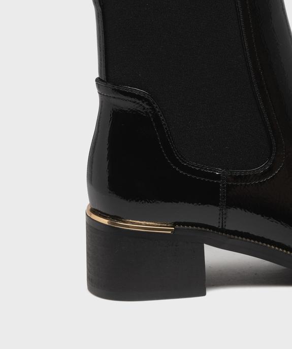 Boots vernis avec élastique sur la tige femme - Valentina Baldano vue6 - VALENTINA BALDA - GEMO