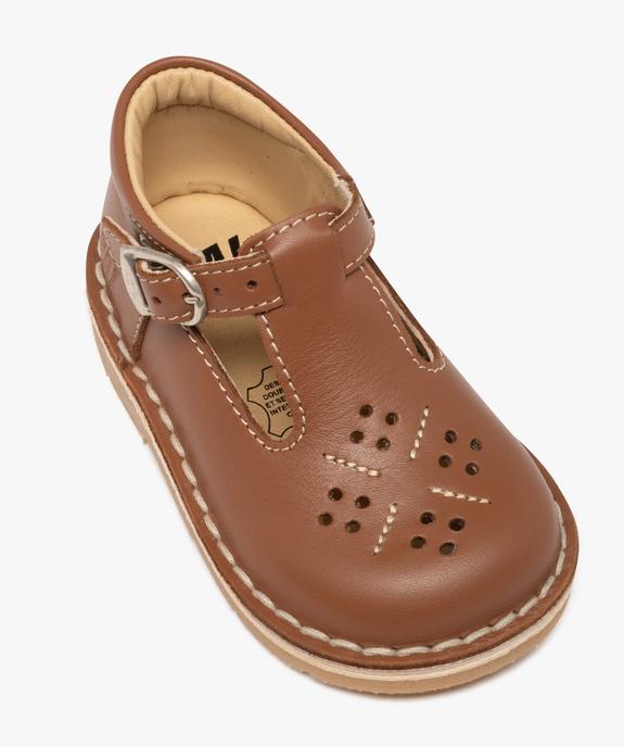 Chaussures de marche en cuir fermeture boucle bébé garçon - Na! vue5 - NA! - GEMO