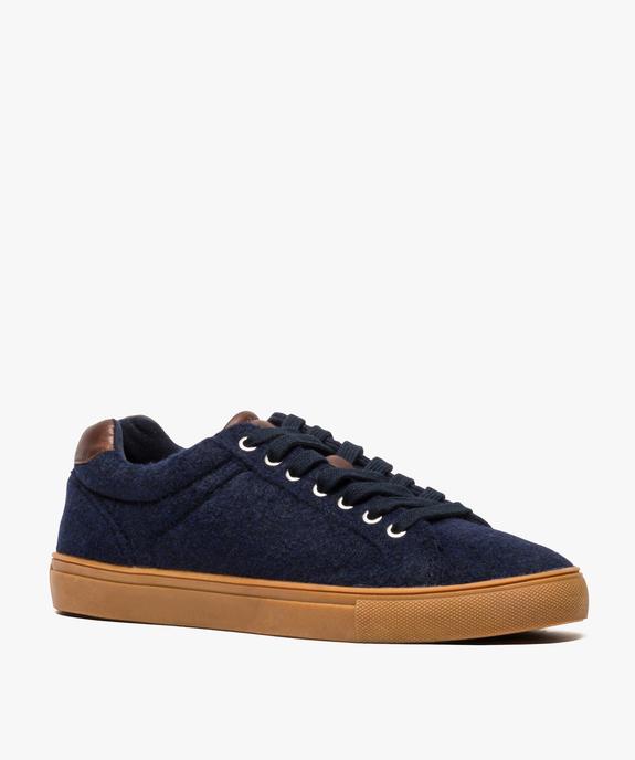 Basket homme en toile chaude vue2 - GEMO (CASUAL) - GEMO