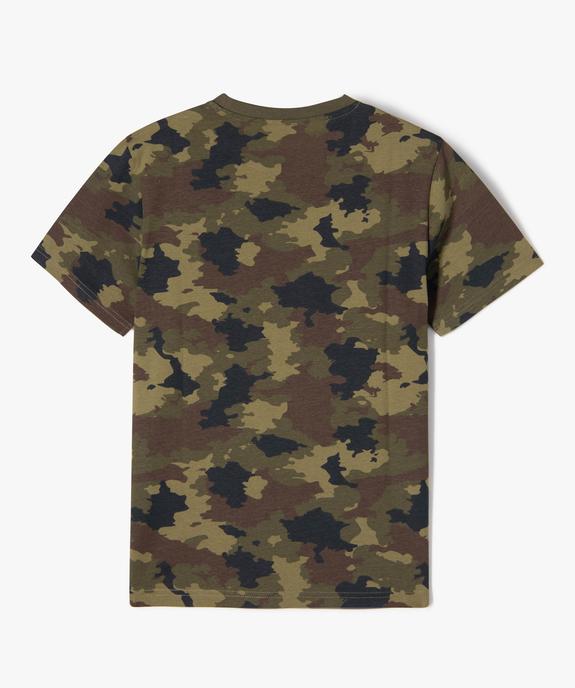 Tee-shirt à manches courtes imprimé garçon vue4 - GEMO 4G GARCON - GEMO