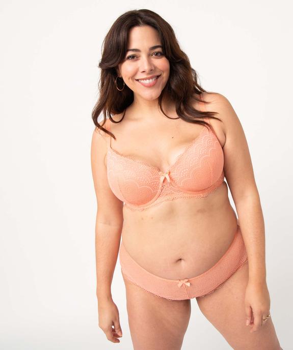 Soutien-gorge grande taille à armatures et coques fines  vue3 - GEMO(HOMWR FEM) - GEMO
