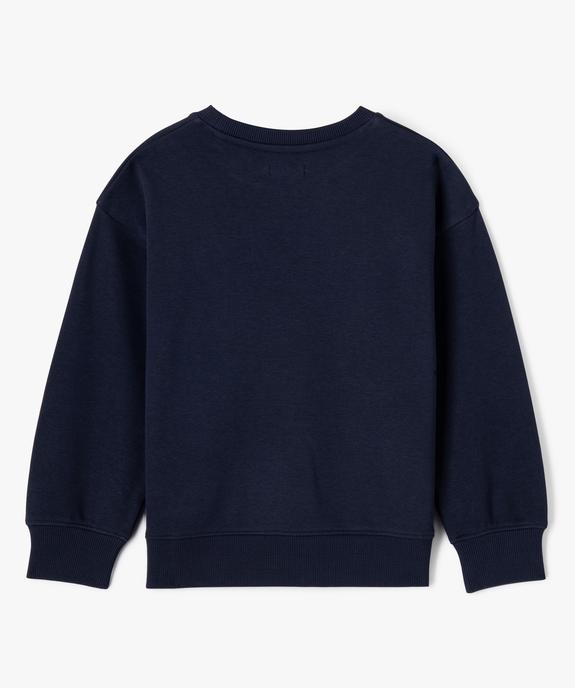 Sweat uni en maille bouclette garçon vue4 - GEMO (ENFANT) - GEMO