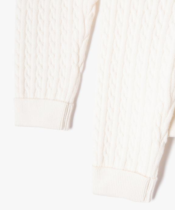 Pantalon en maille torsadée unie bébé (lot de 2) vue2 - GEMO(BB COUCHE) - GEMO