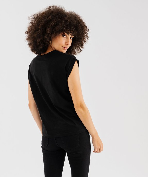 Tee-shirt à manches courtes et col rond femme vue8 - GEMO(FEMME PAP) - GEMO
