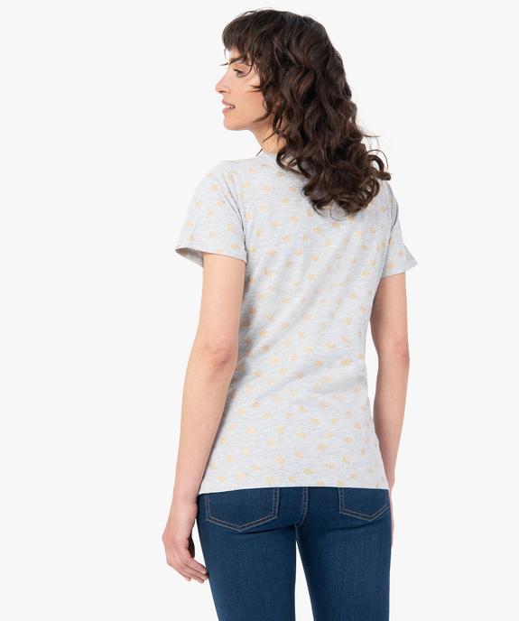 Tee-shirt de grossesse imprimé à manches courtes vue3 - GEMO 4G MATERN - GEMO