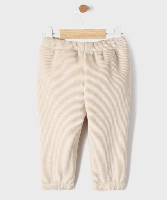Pantalon en velours côtelé avec doublure polaire bébé vue3 - GEMO(BEBE DEBT) - GEMO