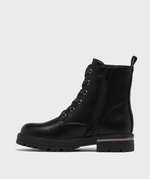 Bottines avec inscriptions et touches pailletées fille - Lovely Wings vue3 - LOVELY WINGS GEMO FOR GOOD - GEMO