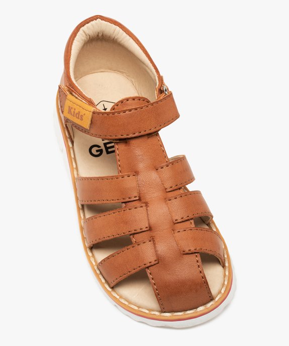 Sandales garçon unies à talon et bout fermés vue5 - GEMO (ENFANT) - GEMO