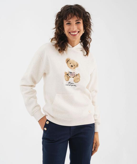 Sweat à capuche avec broderie femme - LuluCastagnette - LULU CASTAGNETTE GEMO FOR GOOD Sweat à capuche avec broderie femme - LuluCastagnette vue1 - LULU CASTAGNETTE GEMO FOR GOOD - GEMO