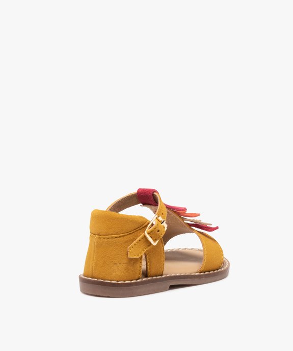 Sandales bébé fille dessus cuir à franges colorées - NA! - NA! Sandales bébé fille dessus cuir à franges colorées - NA! vue4 - NA! - GEMO