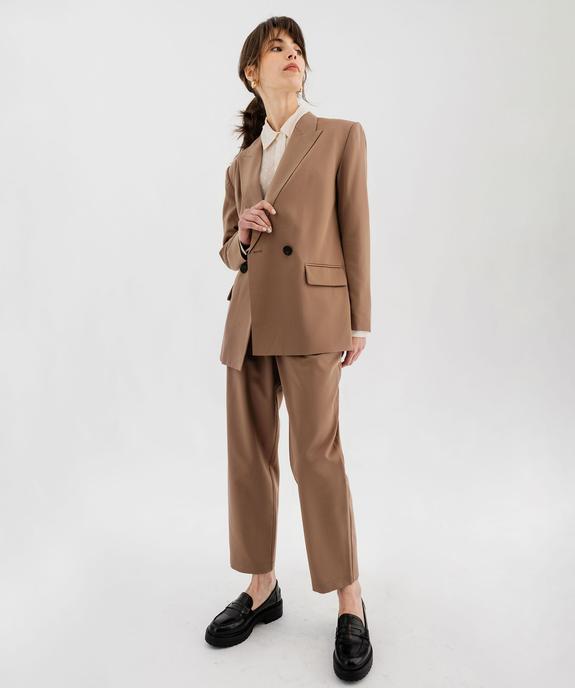 Veste blazer coupe oversize fermeture croisée femme vue5 - GEMO(FEMME PAP) - GEMO