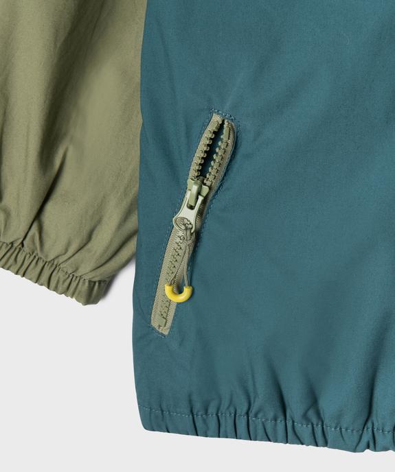 Blouson à capuche imperméable à zip magnétique garçon vue3 - GEMO 4G GARCON - GEMO