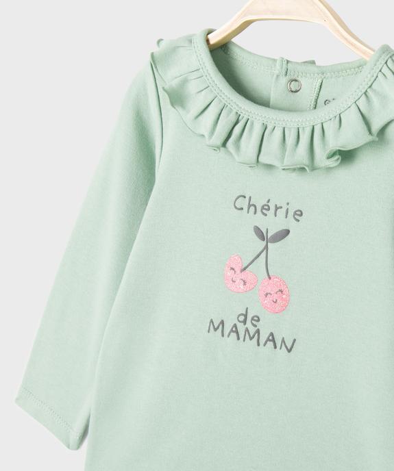 Pyjama 2 pièces à motif et carreaux bébé vue2 - GEMO 4G BEBE - GEMO
