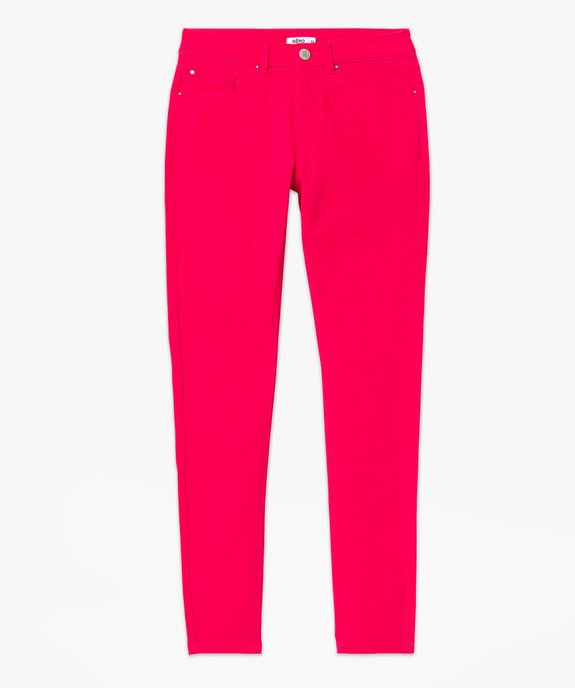 Pantalon coupe Slim taille normale femme vue5 - GEMO 4G FEMME - GEMO