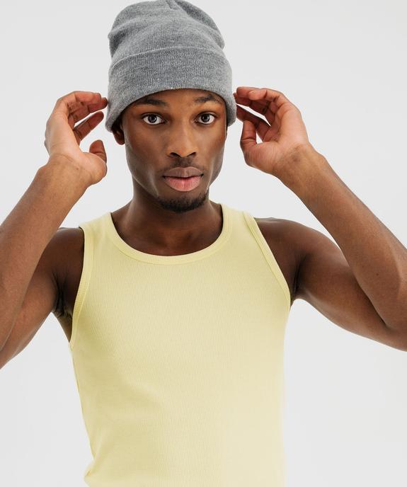 Débardeur en maille côtelée homme vue3 - GEMO 4G HOMME - GEMO