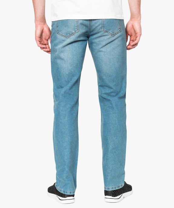 Jean homme regular 5 poches taille normale longueur L34 vue3 - GEMO (HOMME) - GEMO