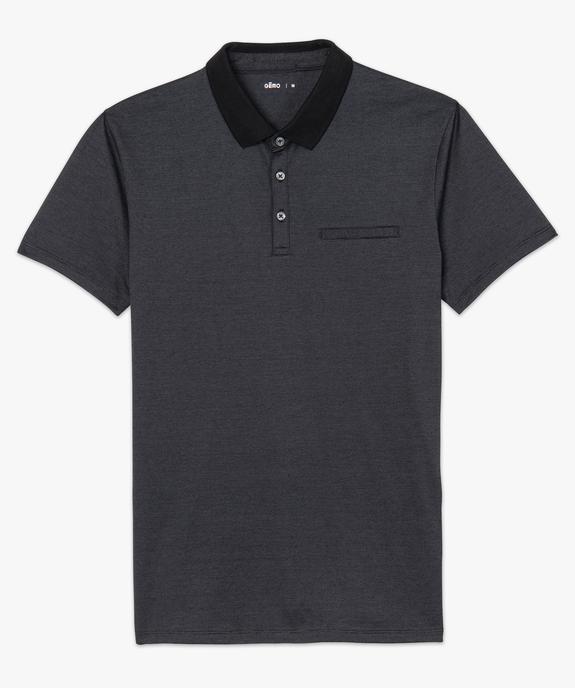 Polo homme à fines rayures et manches courtes vue4 - GEMO (HOMME) - GEMO