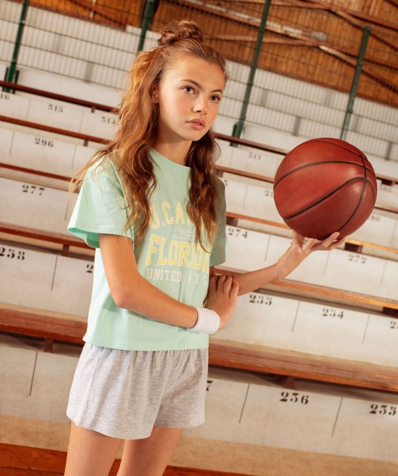 Pyjashort fille loose imprimé - Camps United vue3 - CAMPS UNITED - GEMO