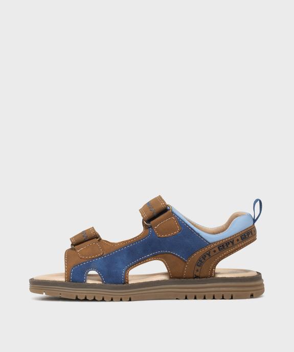 Sandales casual chic à double scratch garçon - Gepy vue3 - GEPY - GEMO