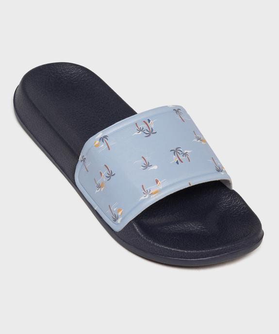 Mules de plage à motifs palmiers garçon vue5 - GEMO (PLAGE) - GEMO