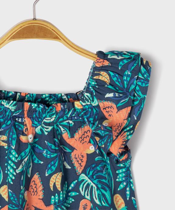 Blouse à bretelles à motifs fleuris bébé fille vue2 - GEMO 4G BEBE - GEMO