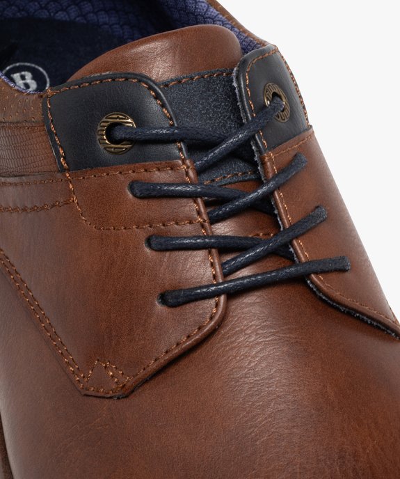 Derbies sportswear à lacets ronds et jeu de surpiqûres homme vue7 - MARIO BALDANO - GEMO