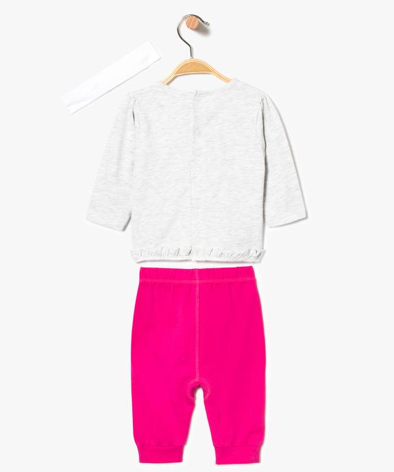 Pyjama 3 pièces motif éléphant vue2 - GEMO(BB COUCHE) - GEMO