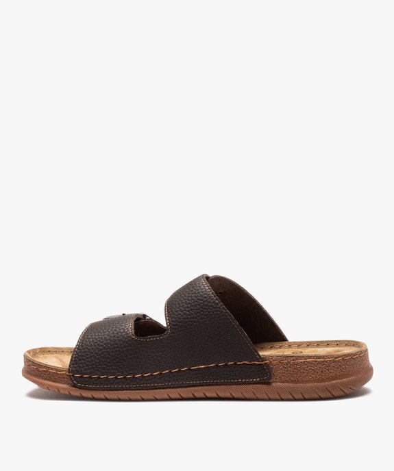 Sandales homme confort avec brides à boucles vue3 - GEMO (CASUAL) - GEMO