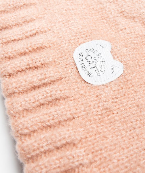 Echarpe fille forme snood en maille avec doublure polaire vue2 - GEMO (ENFANT) - GEMO