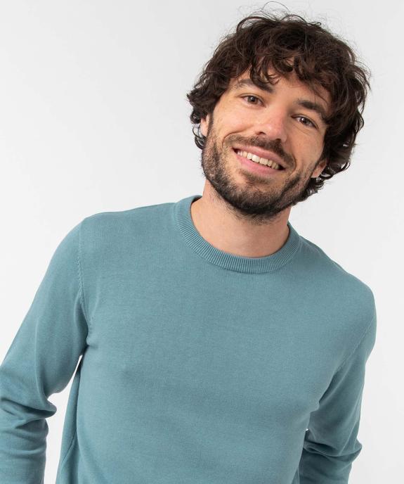 Pull à col rond en coton homme vue2 - GEMO (HOMME) - GEMO