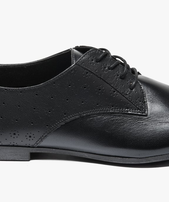 Derbies en cuir  souple vue6 - GEMO (CASUAL) - GEMO
