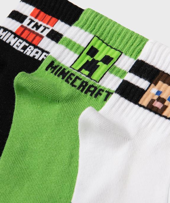 Chaussettes tige basse garçon - Minecraft vue2 - MINECRAFT - GEMO